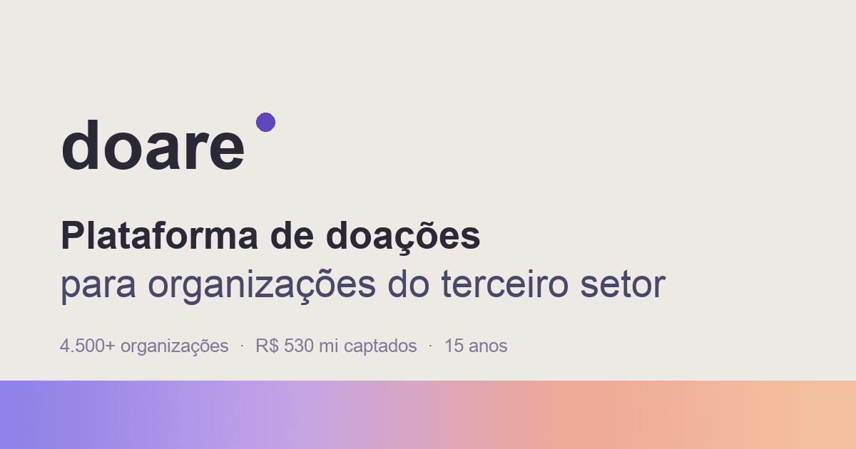 Imagem de divulgação do Doare